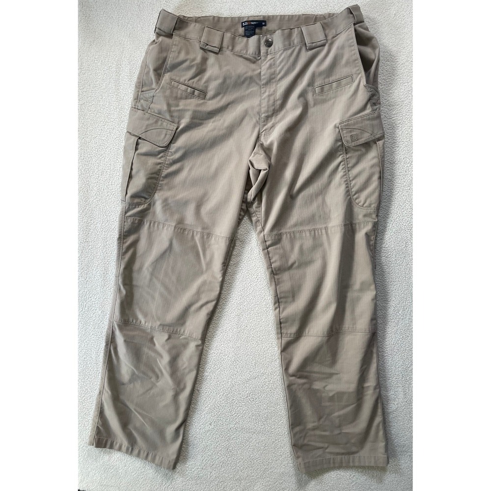 5.11 Tactical Mens 38/32 Cargo Pants Khaki Tan Ripstop Stryke TDU Utility